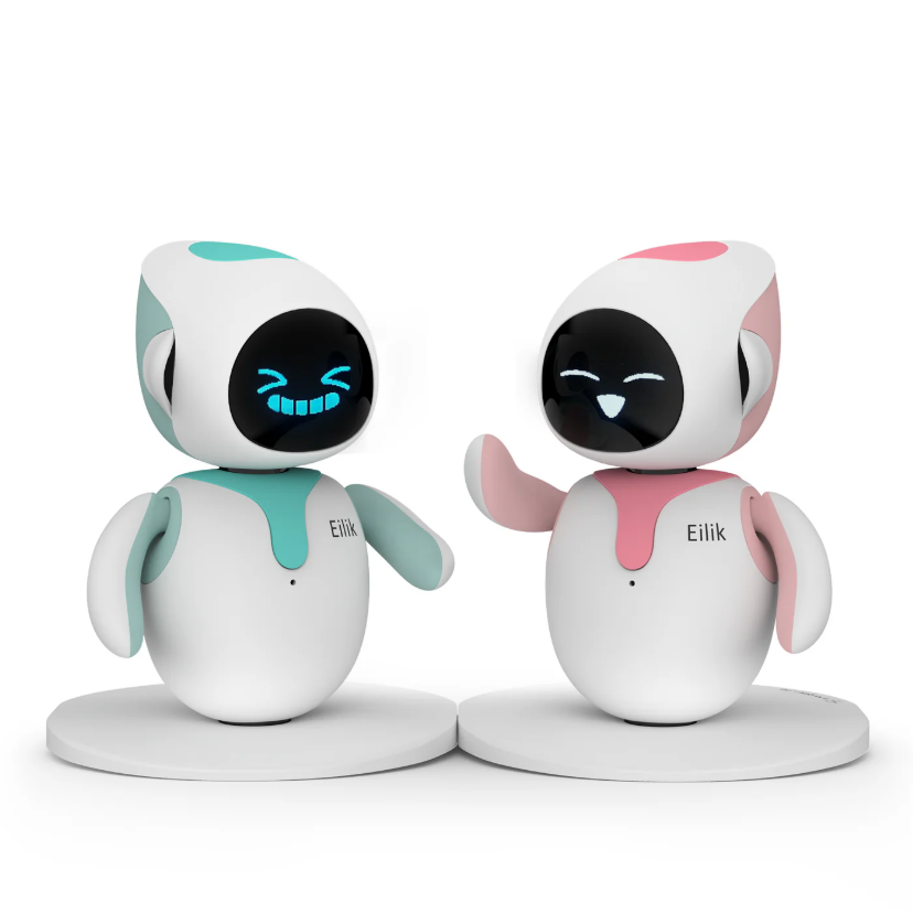 Robot inteligente Eilik Original, automatización electrónica, Robot Ai, interacción emocional, Vocal múltiple, azul y rosa