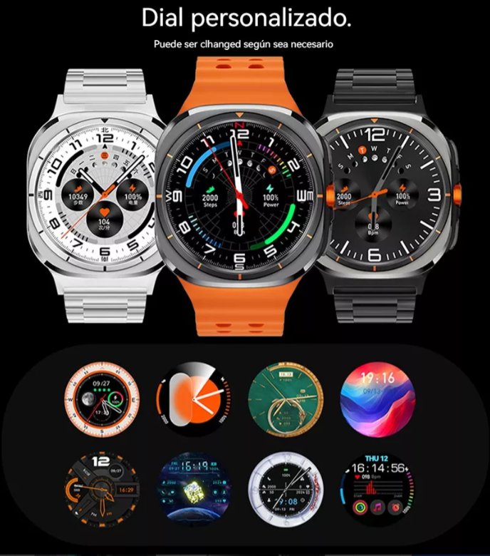 Smart Watch U8 Ultra 5G SIM Android 9 de 1,6 pulgadas AMOLED WiFi GPS y cámara giratoria