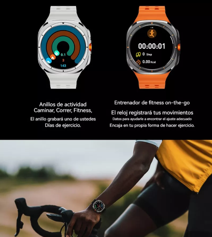 Smart Watch U8 Ultra 5G SIM Android 9 de 1,6 pulgadas AMOLED WiFi GPS y cámara giratoria