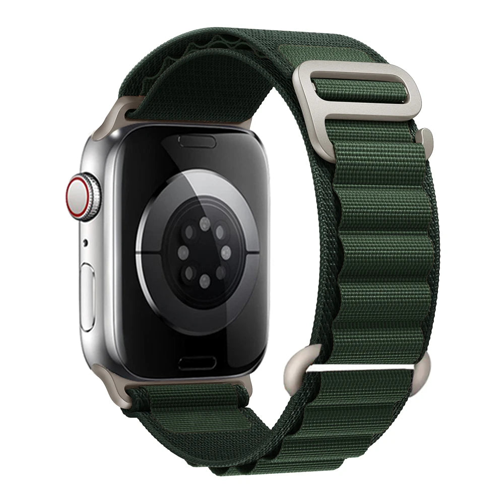 Correa alpine Loop para Apple 38 40 41 S10-42mm/42 44 45 49 S10-46mm de nailon serie 10 9 8 7 6 SE Ultra 2