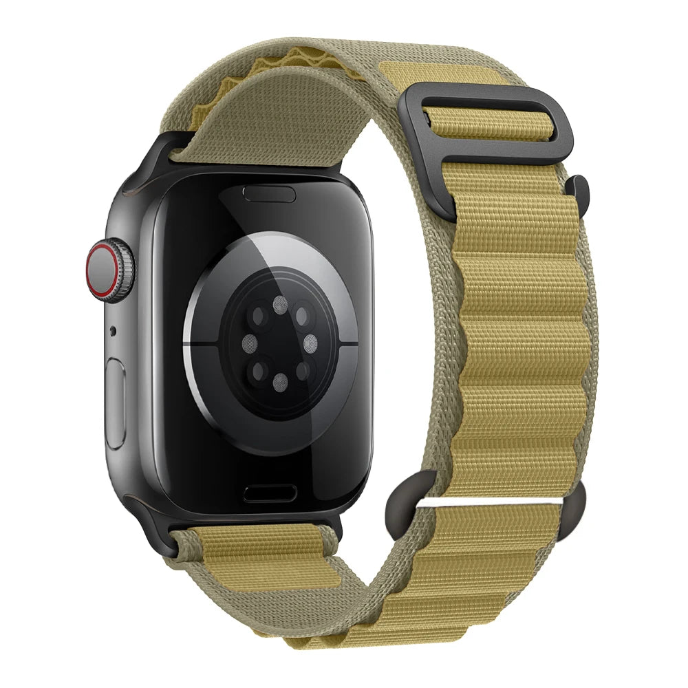 Correa alpine Loop para Apple 38 40 41 S10-42mm/42 44 45 49 S10-46mm de nailon serie 10 9 8 7 6 SE Ultra 2