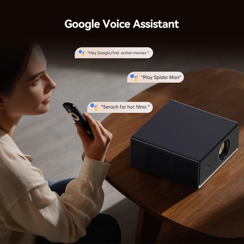 Proyector Wanbo X5 Pro 4K 1100 ANSI Android 11.0 TV Home Google Assistant