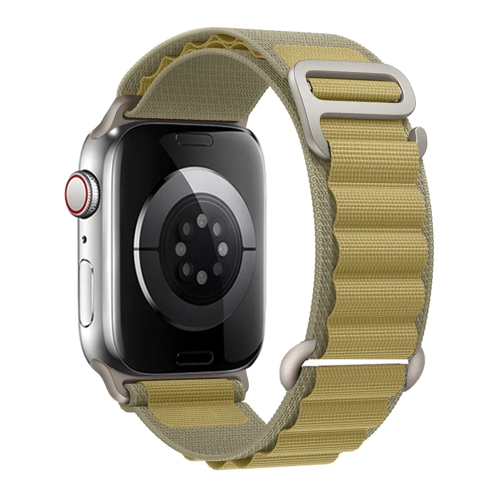 Correa alpine Loop para Apple 38 40 41 S10-42mm/42 44 45 49 S10-46mm de nailon serie 10 9 8 7 6 SE Ultra 2