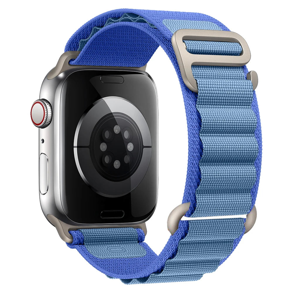 Correa alpine Loop para Apple 38 40 41 S10-42mm/42 44 45 49 S10-46mm de nailon serie 10 9 8 7 6 SE Ultra 2