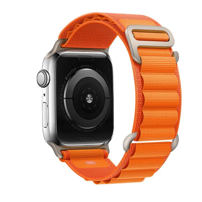 Correa alpine Loop para Apple 38 40 41 S10-42mm/42 44 45 49 S10-46mm de nailon serie 10 9 8 7 6 SE Ultra 2