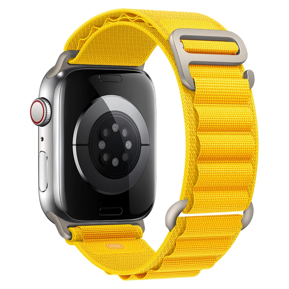 Correa alpine Loop para Apple 38 40 41 S10-42mm/42 44 45 49 S10-46mm de nailon serie 10 9 8 7 6 SE Ultra 2