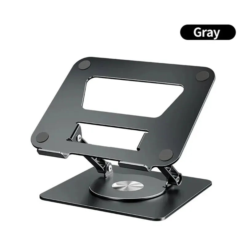 Soporte para portátil LS652 de aleación de aluminio, plegable, para tableta, giratorio, para MacBook, portátil, plegable
