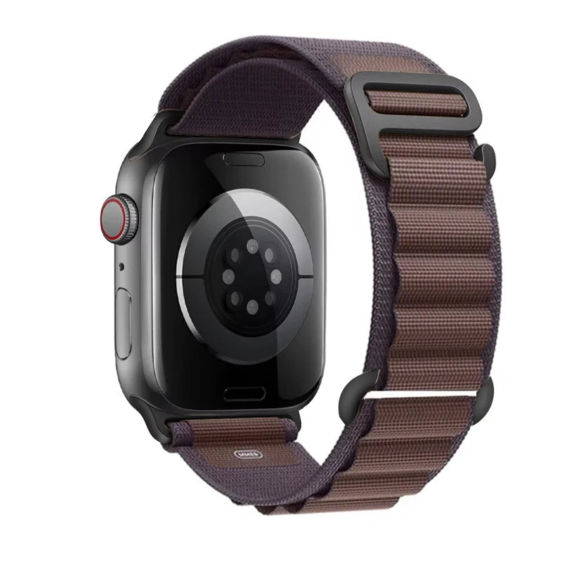 Correa alpine Loop para Apple 38 40 41 S10-42mm/42 44 45 49 S10-46mm de nailon serie 10 9 8 7 6 SE Ultra 2