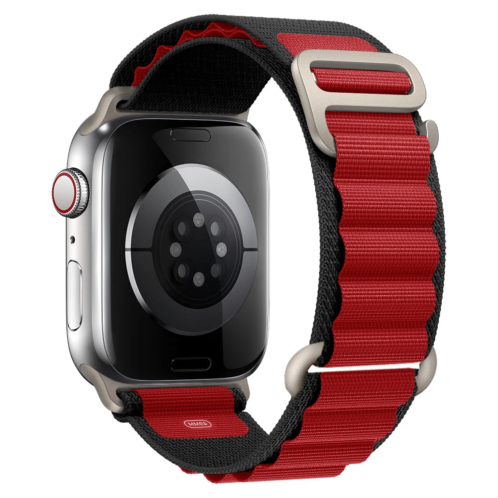 Correa alpine Loop para Apple 38 40 41 S10-42mm/42 44 45 49 S10-46mm de nailon serie 10 9 8 7 6 SE Ultra 2