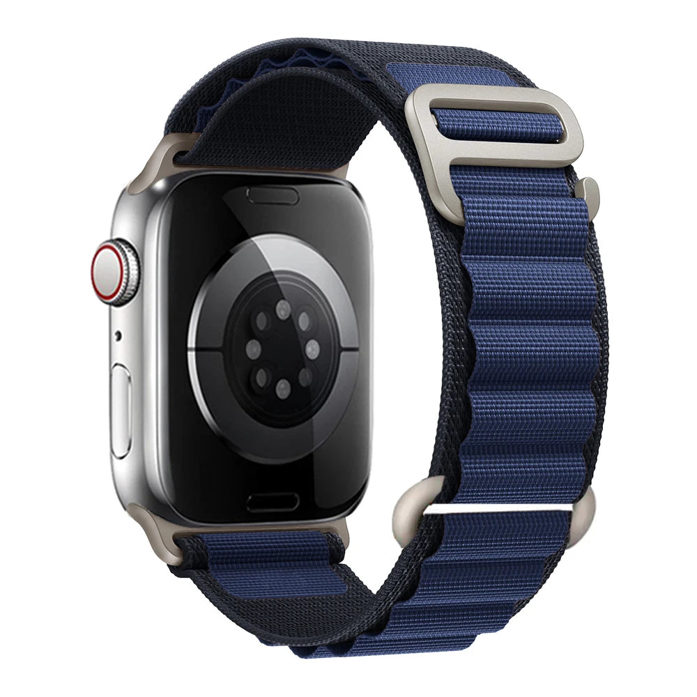 Correa alpine Loop para Apple 38 40 41 S10-42mm/42 44 45 49 S10-46mm de nailon serie 10 9 8 7 6 SE Ultra 2