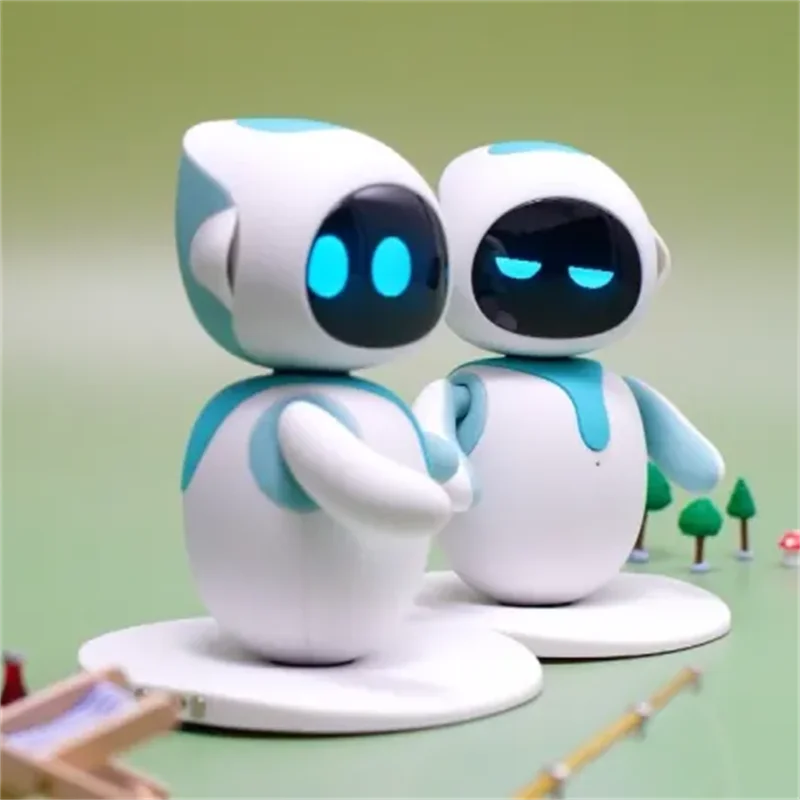 Robot inteligente Eilik Original, automatización electrónica, Robot Ai, interacción emocional, Vocal múltiple, azul y rosa