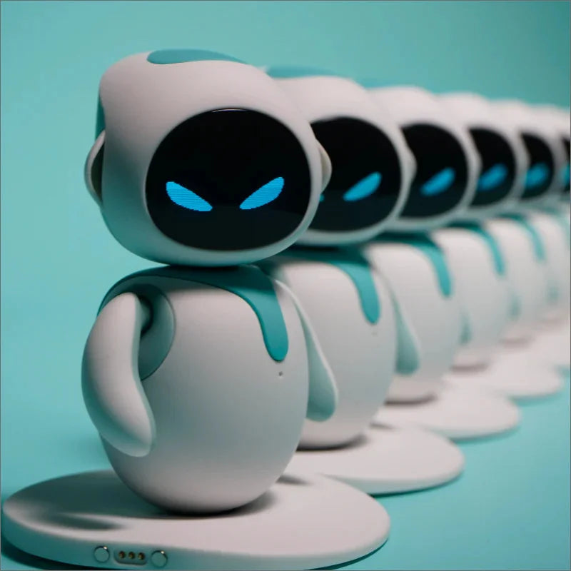 Robot inteligente Eilik Original, automatización electrónica, Robot Ai, interacción emocional, Vocal múltiple, azul y rosa