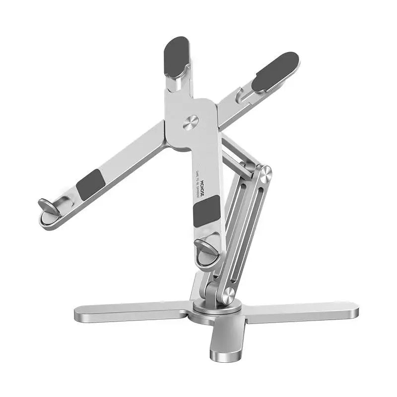 Soporte plegable para portátil con rotación de 360°, de aleación de aluminio, para tableta y libro