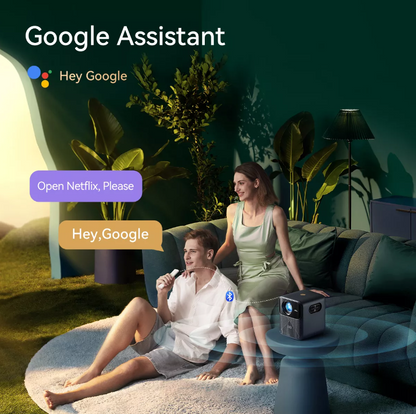Proyector Wanbo Mozart 1 Pro 4K 900 ANSI Android 11.0 TV Home Google Assistant