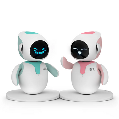 Robot inteligente Eilik Original, automatización electrónica, Robot Ai, interacción emocional, Vocal múltiple, azul y rosa