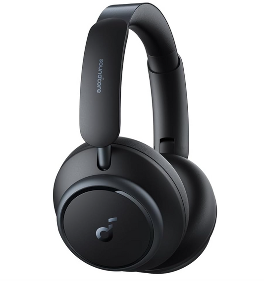 Audifonos SoundCore Space Q45 con cancelación activa de ruido adaptativa, Hi-Res Audio de Alta resolución LDAC, Bluetooth 5.3 y 50 horas de reproducción