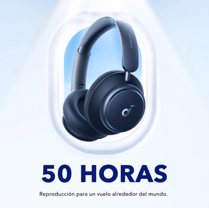 Audifonos SoundCore Space Q45 con cancelación activa de ruido adaptativa, Hi-Res Audio de Alta resolución LDAC, Bluetooth 5.3 y 50 horas de reproducción