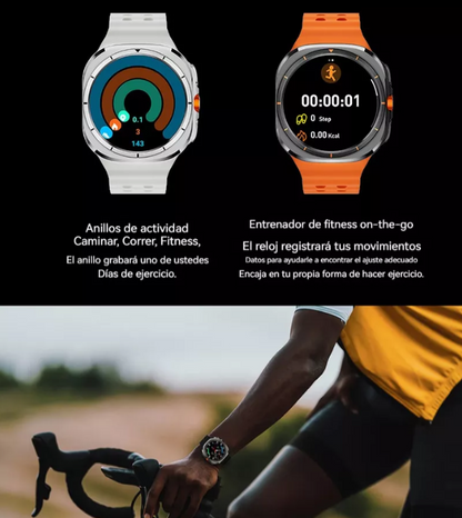Smart Watch U8 Ultra 5G SIM Android 9 de 1,6 pulgadas AMOLED WiFi GPS y cámara giratoria