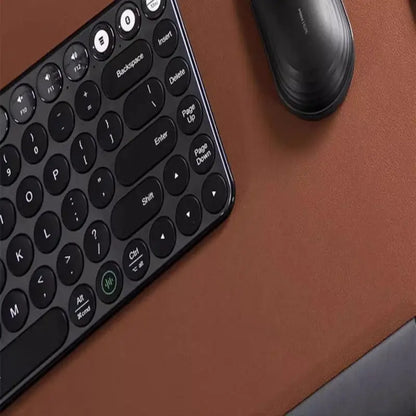 Mouse Pad de escritorio de gran tamaño para portátil, teclado de cuero, estilo minimalista, de alta gama.