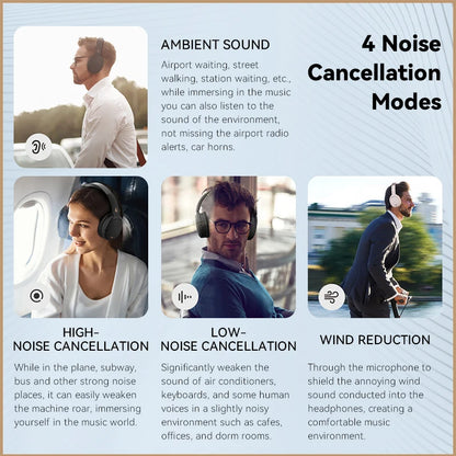 Auriculares Edifier WH950NB inalámbricos con cancelación de ruido para oficina, viajes y gaming