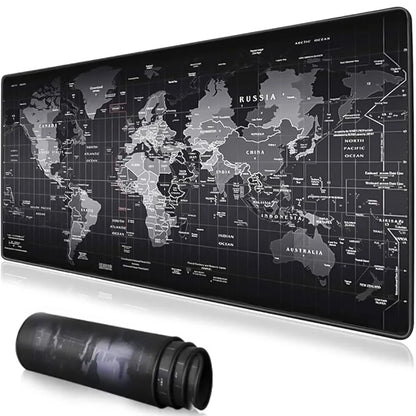 Mouse Pad con mapa grande, protector de escritorio, teclado, acolchado largo, para ordenador portátil