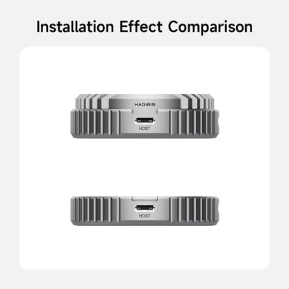 Hagibis - Carcasa de aletas de disipación de calor para MC100 M.2 2230 NVMe SSD con Magsafe
