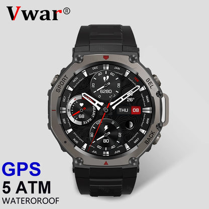 VWAR T-Rex3 GPS Smart Watch 2025 Military Men 5ATM