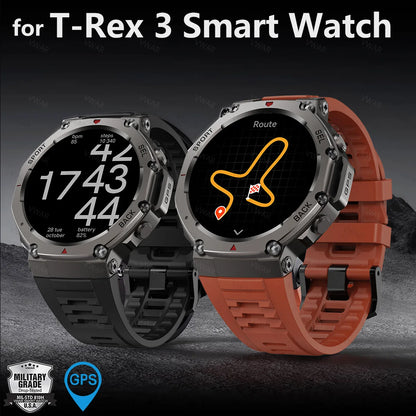 VWAR T-Rex3 GPS Smart Watch 2025 Military Men 5ATM