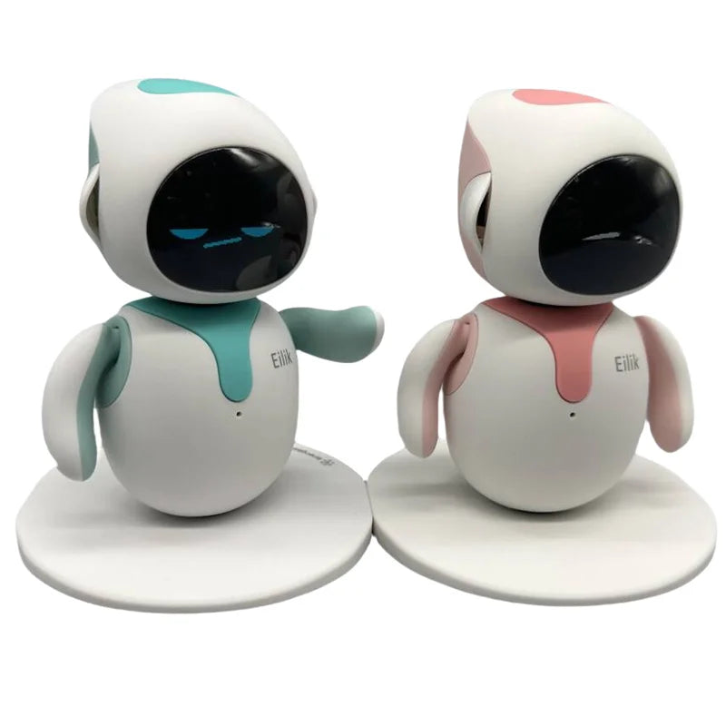 Robot inteligente Eilik Original, automatización electrónica, Robot Ai, interacción emocional, Vocal múltiple, azul y rosa