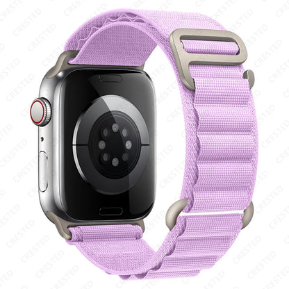 Correa alpine Loop para Apple 38 40 41 S10-42mm/42 44 45 49 S10-46mm de nailon serie 10 9 8 7 6 SE Ultra 2