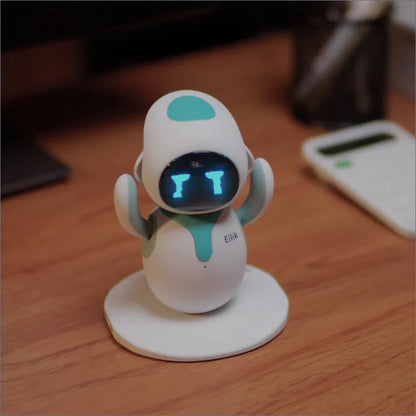 Robot inteligente Eilik Original, automatización electrónica, Robot Ai, interacción emocional, Vocal múltiple, azul y rosa