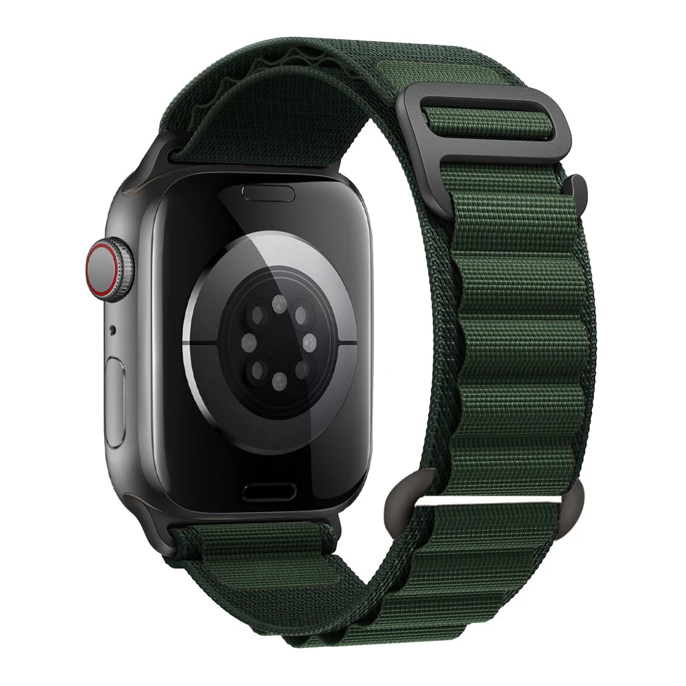 Correa alpine Loop para Apple 38 40 41 S10-42mm/42 44 45 49 S10-46mm de nailon serie 10 9 8 7 6 SE Ultra 2